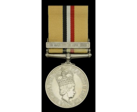 Iraq 2003-11, 1 clasp, 19 Mar to 28 Apr 2003 (MA1 R W D Price D244244R RN) mounted as worn, extremely fine  £200-£300  ---  R