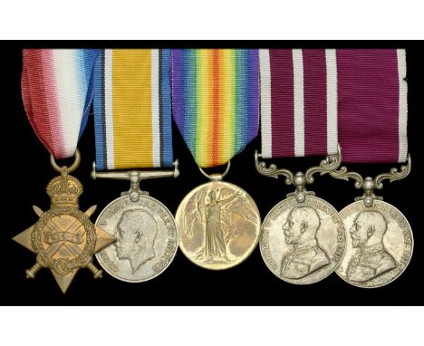 Five: Company Sergeant Major R. Stoot, Royal Engineers  1914-15 Star (11763 C.S. Mjr. R. Stoot. R.E.); British War and Victor