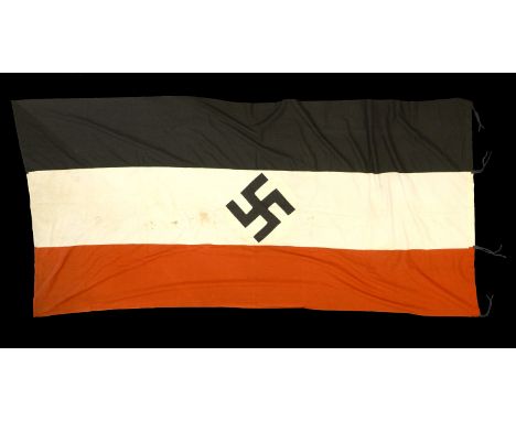 Two German Flags. Comprising a large 3 metre x 1.5 metre black, white and red German national flag from the post-Great War pe