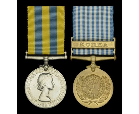Pair: Private J. D. Foster, Argyll and Sutherland Highlanders, who was killed in action at Pakchon on 5 November 1950  Korea 