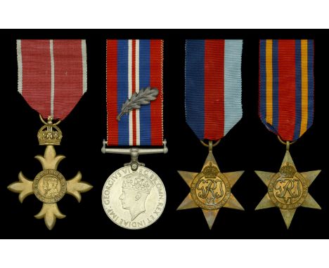 A Second War ‘Burma operations’ O.B.E. group of four awarded to Lieutenant-Colonel W. Eversden, Indian Army Ordnance Corpsâ€¨