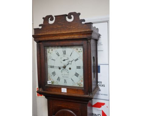 An early 19th century oak eight day longcase clock marked Symonds of Reepham, height 208cm