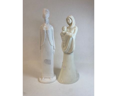 Royal Worcester Moments 'Tender Love' modelled by Richard Moore together with Spode 'Diana' figure by Pauline Shone (2) 