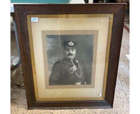 A Framed Early 20th century portrait photograph of a Staffordshire Police Officer 