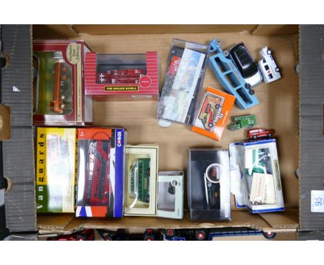 A large collection of play worn model Toy Cars &amp; Vehicles including, boxed Vanguard, Corgi, Lledo, Oxford and similar mod