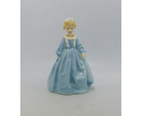 Royal Worcester Figure Mothers Dress, Blue Colour way 