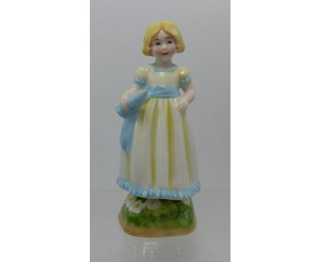 Royal Worcester Child Figure Monday Girl 