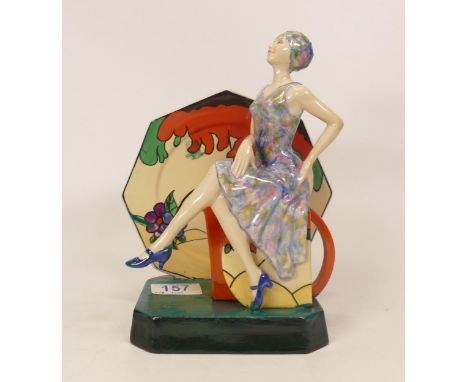 Kevin Francis / Peggy Davies Limited edition figure Tea with Clarice Cliff (overpainted) 