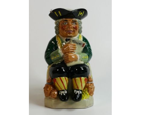 Kevin Francis / Peggy Davies Limited Edition Toby Jug The Share Holder, height 22cm 