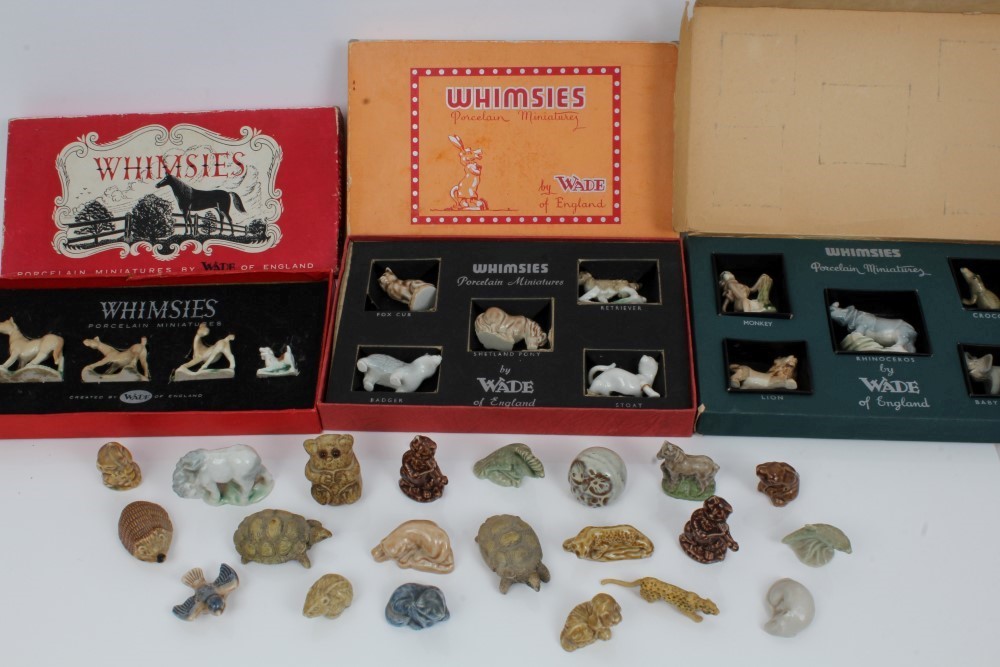 Three Wade Whimsies boxed sets no. 3, no. 4 and no. 5, plus a