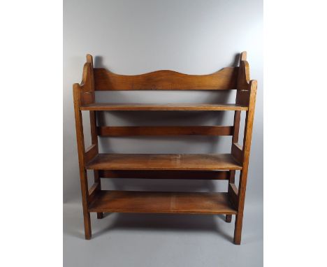 A Small Edwardian Three Shelf Open Bookcase