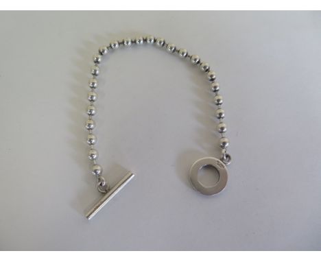 A Gucci silver link bracelet, 20cm long, some marks consistent with use otherwise good 
