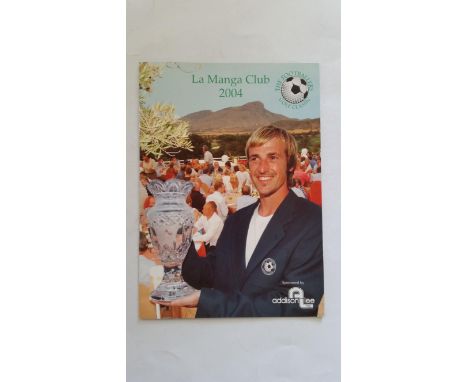 FOOTBALL, La Manga footballers golf classic selection,  2004-2007, inc. programmes, some signed; autographs, sheets, white ca