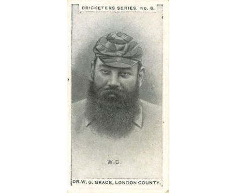 FAULKNER, Cricketers, no. 8 W G Grace, light corner crease, o/w about G