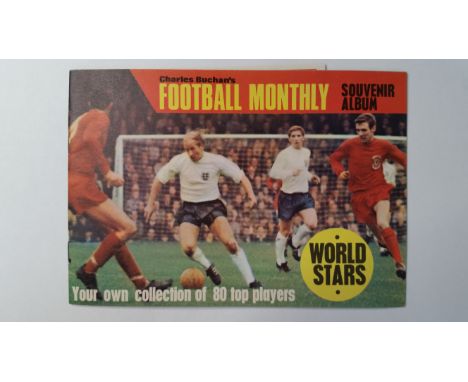 FOOTBALL, trade album, Buchans Football Monthly, empty album, with 4 uncut sheets of 20 players to stick in album (complete),