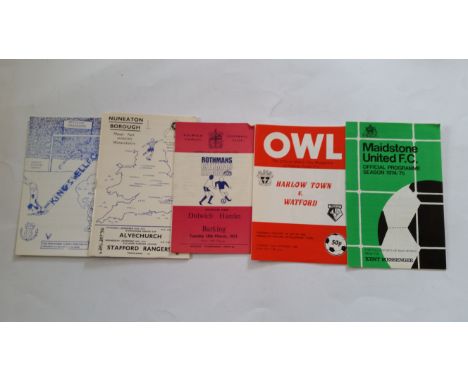 FOOTBALL, programme selection, 1970s onwards, inc. League Cup, League v Non-League, FA Cup; Leyton Orient, Birmingham City, M