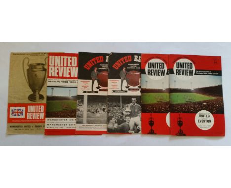 FOOTBALL, programme selection, late 1960s &amp; early 1970s, inc. Manchester United home programmes, Gornik Zabre, Estudiante