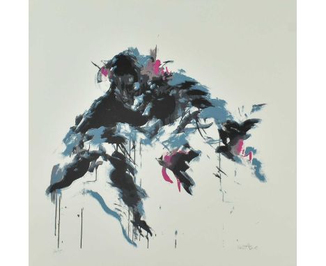 Mr Jago (British b. 1972)
Walking Wounded, 2008
5 colour screen print hand finished by the artist
Signed, dated and numbered 