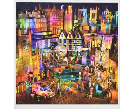 Keith Drury (Northern Ireland, b. 1964)Bristol Moonlight from the When I Dream seriesGiclee print on paperLimited edition num