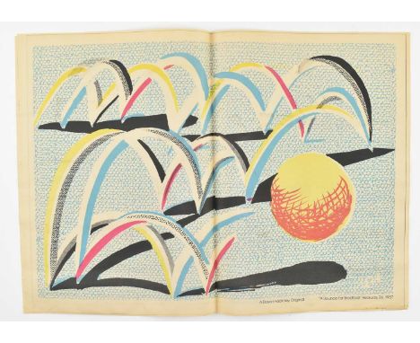 After David Hockney RA (British, b. 1937)NewsprintA Bounce for Bradford Limited edition colour lithograph reprinted from the 