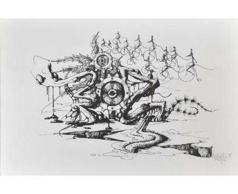 Paul Boswell (b. 1966)Bozmech, 2009Print on paperSigned &amp; dated in pencil to frontArt-El Gallery stampedFramed &amp; glaz