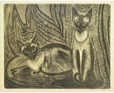 Enid Crystal Dorothy Marx (British, 1902-1998)Untitled Limited edition woodblock print on paperNumber 27 of 50Signed &amp; nu