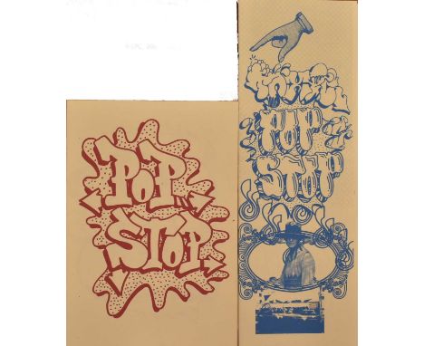 Paris AKA Graham Dews (Bristol)POP STOP - printed in red, signed and dated by artistPOP STOP - printed in blueArtwork leaflet