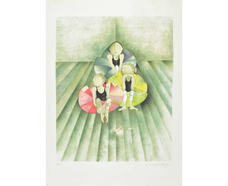 Graciela Rodo Boulanger (Bolivian, b. 1935)Untitled ballerinasColoured lithograph on Arches paperLimited edition number 8 of 