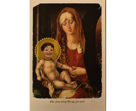MisterAitch (British, b.1967)The Angazing Ba-by Jee-gus!Print on paperLimited edition No. 4/20Signed and numbered by the arti