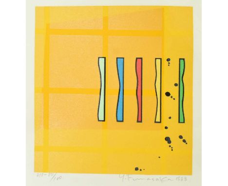 (ARR) Yoshisuke Funasaka (Japanese, b. 1939)Artwork #815 - 1983Silkscreen print on paperSigned and datedLimited edition No. 8