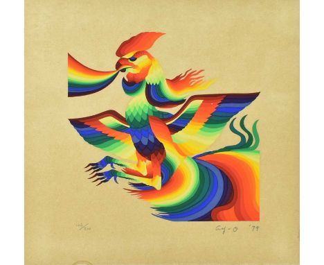 (ARR) Takao Iijima (b. May 19, 1931)Phoenix, 1979Print on paperLimited edition 106 of 200Signed and datedUnframed
Takao Iijim