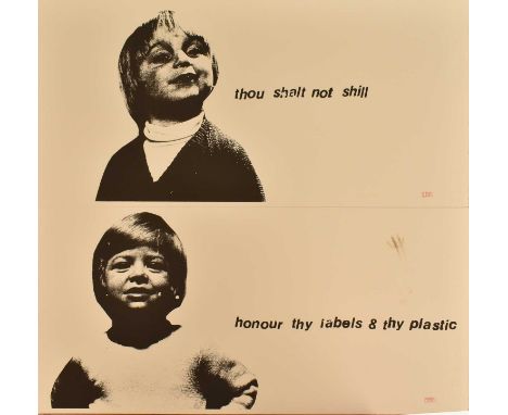 DR. D A.K.A. SUBVERTISERSThou Shalt Not Shill &amp; Honour Thy Labels &amp; Thy Plastic Print on paper Dr.D official stamp Gr