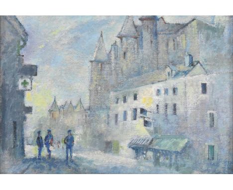Attributed to Ernest Greenwood R.C.A. (British 1913-2009)Untitled cityscape, 1987Acrylic &amp; mixed on boardUnsignedFramed
A