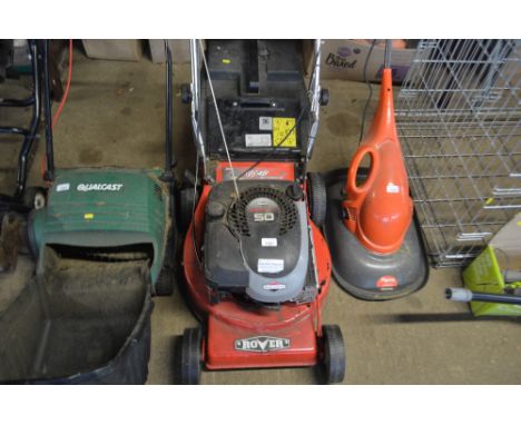 A Rover petrol rotary lawn mower