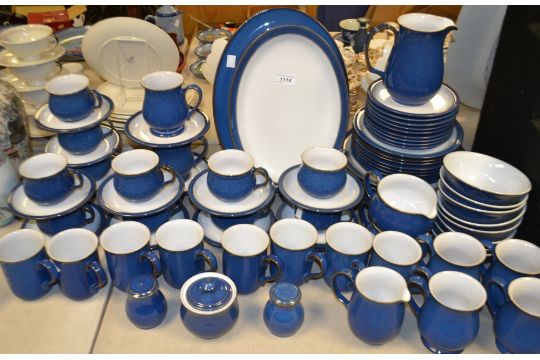 A comprehensive Denby Colonial Blue dinner and tea service ... A comprehensive Denby Colonial Blue dinner and tea service ...