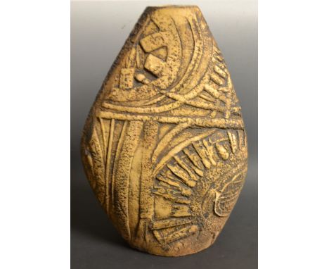 A Cornish Art Studio Pottery lamp base 