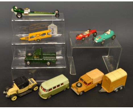 Corgi Toys - 152S B.R.M Formula 1 Grand Prix;  154 Ferrari;  Whizzwheels 162 Quartermaster Dragster;  21101/59 Volkswagen Spi