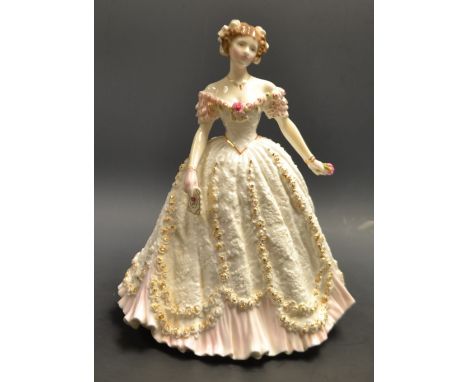 A Royal Worcester figure, Sweetest Valentine, sixth figure in the Romance of the Victorian Era series, limited edition 2,347/