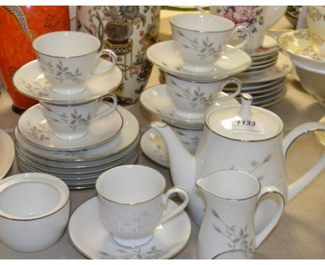 A Noritake Mignon pattern tea set; others similar