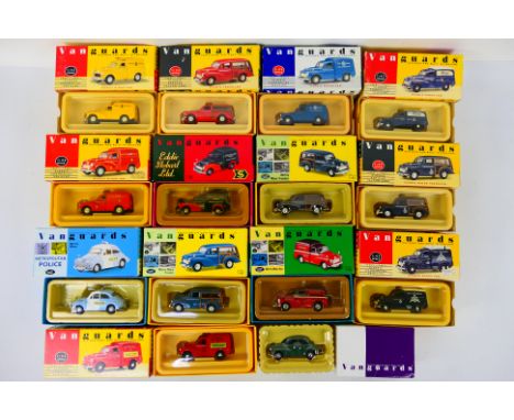 Vanguards - 14 boxed Morris Minor themed diecast models from Vanguards. Lot includes Vanguards VA05803 Morris Minor Panda Car