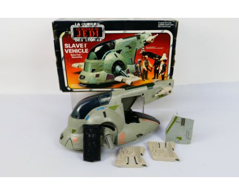 Star Wars - ROTJ - Slave I. A boxed Slave I Vehicle, Boba Fett Spaceship. All parts included, Frozen Han Solo present. Insert