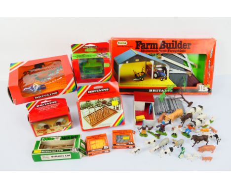 Britains - Farming. A selection of boxed and loose Britains appearing in Excellent condition with Poor to Good boxes with sto