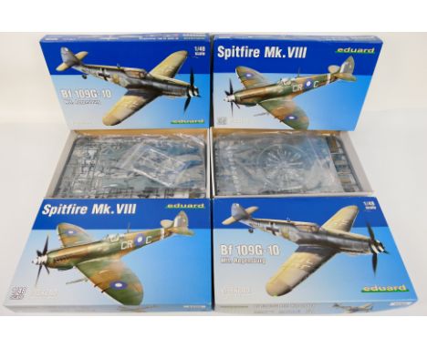 Eduard - Four boxed 1:48 scale plastic model aircraft kits from the Eduard 'Weekend Edition' series'. Lot consists of #84158 