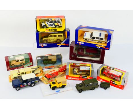 Corgi - Vitesse - Dinky - Majorette - A group of Land Rover and Range Rover models including Paris Match edition # 507, limit