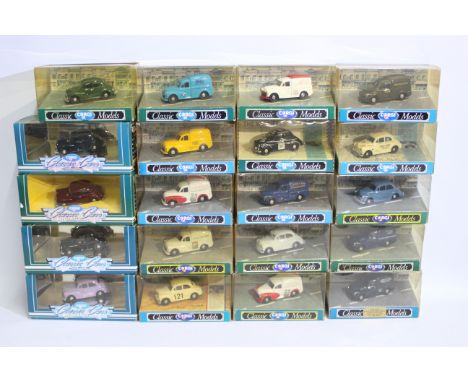 Corgi Classics - 20 boxed diecast Morris Minor model vehicles from Corgi Classics. Lot includes Corgi D702 in lilac; #96844 C