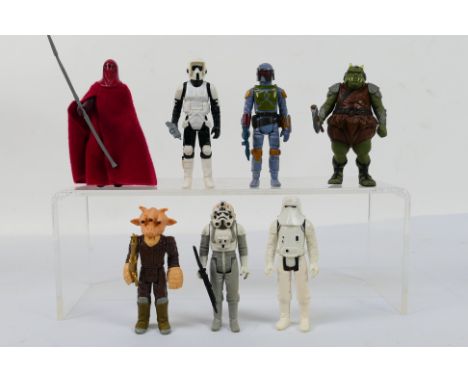 Star Wars - Kenner - LFL - CPG. A Stunning Squadron of Seven loose Star Wars 3.75" action figures with weapons / accessories.