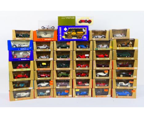 Brumm - 42 x boxed vehicles including Bugatti Type 59 # r41, Ferrari D246 # r69, Bentley 4.5 Litre # r100, Napier 6 # r116, F