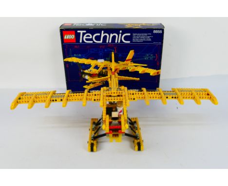 Lego - A boxed vintage 1988 Lego #8862 'Technic' Prop Plane. The model has been constructed and appears to be in Good display
