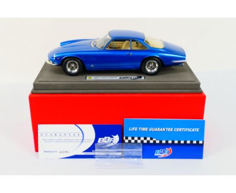 BBR Models - A limited edition 1:18 scale resin model 1964 Ferrari 500 Superfast in light metallic blue, number 45 of only 15