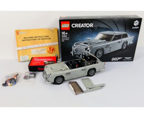 Lego - Briksmax - A boxed Lego 'Creator' #10262 James Bond Aston Martin DB5 with a Briksmax LED lighting kit. The Lego model 